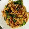 蓮瑞葉's cooksnap of when they made 菜の花と油揚げの味噌スパゲッティー.