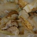 かりもも's cooksnap of when they made 忙しい時の一品★豚肉＆白葱＆厚揚げ.