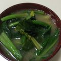 ｋｕｍｉｔｙ's cooksnap of when they made ホウレン草味噌汁.