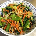 おタキ's cooksnap of when they made 小松菜・人参・もやしのピリ辛ナムル♪.