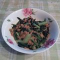 オレンジリング's cooksnap of when they made 小松菜ツナのオイマヨ炒め.