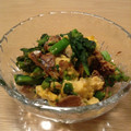 ねみねみ's cooksnap of when they made ＊菜の花とさんま蒲焼缶＊.