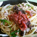 Connie☆K's cooksnap of when they made 豚挽き肉と水菜の梅風味☆和風パスタ.