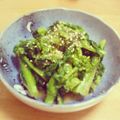 3yentown's cooksnap of when they made 菜の花の酢味噌和え.