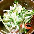 はぎっ子's cooksnap of when they made ひと味違う！きゅうりと貝割れのマヨサラダ.