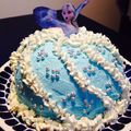ｍｉｋａｉｋｏ's cooksnap of when they made アナと雪の女王　～エルサ～　ケーキ♡.