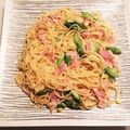 daisukemom's cooksnap of when they made アスパラガスとベーコンのクリームパスタ.