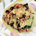 ゆぅちゃる's cooksnap of when they made 秋鮭としめじの豆乳クリームパスタ.