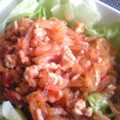 momo-foo's cooksnap of when they made トマトを使って夏らしいマーボー春雨.