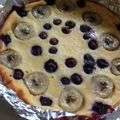 ヨッチの母's cooksnap of when they made バナナとブルーベリーのクラフティ.