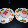 みー＆こーちゃん's cooksnap of when they made ＊＊ひな祭りに！　菱餅型のちらし寿司＊＊.