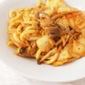 mgmmgm's cooksnap of when they made 簡単☆豚キムチーズ焼きうどん☆.