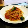hichi334's cooksnap of when they made お手軽！ベーコンのトマトソースパスタ.