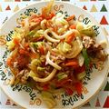 aayanmama's cooksnap of when they made 簡単♪焼きうどん.