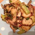 パフェうさこ's cooksnap of when they made ソーセージじゃが芋セロリの粒マスタ炒め.