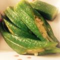くん55's cooksnap of when they made 簡単！美味しい！おくらの甘酢和え！.