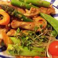 ナブゥ's cooksnap of when they made 豚肉とアスパラの味噌にんにく炒め.