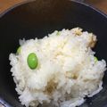 ☆らりこ☆'s cooksnap of when they made 枝豆と油揚げの炊き込みご飯（じゃこ入り）.