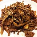 nanairo20's cooksnap of when they made 牛肉・ごぼう・舞茸のしぐれ煮.