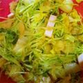 にゃこパンチ's cooksnap of when they made 水菜と豆苗の胡麻酢和え☆.