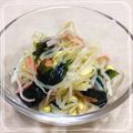 ノブリン♡'s cooksnap of when they made 豆もやしとわかめとカニかまのナムル♫♪.
