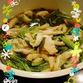cocoaｘchocolat's cooksnap of when they made 壬生菜とお揚げのさっと煮.