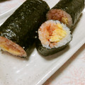 快くん's cooksnap of when they made ちょいピリ☆ キムチ＆炒り卵の海苔巻き.