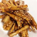 ぉけいちゃん's cooksnap of when they made 新ごぼうの甘辛揚げ.