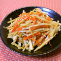 nekoland's cooksnap of when they made 大根の皮のきんぴら.