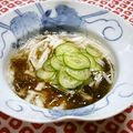 Haru Haru's cooksnap of when they made ながいも＆もずく酢でインフルエンザ予防.