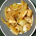 きゃおきゃお2's cooksnap of when they made 鶏ささみと玉ねぎのポン酢炒め.