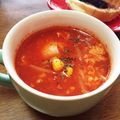 YUKIKI☆'s cooksnap of when they made 卵ポトンのトマトスープ.