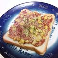 龍青空ママ's cooksnap of when they made コンビーフチーズトースト.