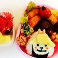 shinkomama's cooksnap of when they made 新年☆簡単 ひつじさん キャラ弁.