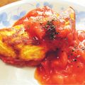 すがね's cooksnap of when they made ふわとろ！ トマトのチーズオムレツ♫.