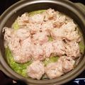 青いしましま's cooksnap of when they made 土鍋であつあつ♪厚揚げ入りシュウマイ鍋.