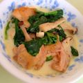ゆりwo's cooksnap of when they made 鶏肉とほうれん草のクリーム仕立て.