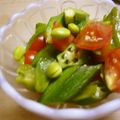 maruru-nn's cooksnap of when they made *オクラ*ピーマン*枝豆♪*出汁浸し.