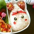 reabi's cooksnap of when they made キャラ弁★ほっぺちゃん★超簡単★おにぎり.