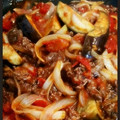 CREA818's cooksnap of when they made 牛肉とナスと玉ねぎの炒め煮トマト味.