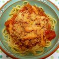 ほのぼの21's cooksnap of when they made うちの具だくさんミートソース.