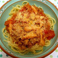 ほのぼの21's cooksnap of when they made うちの具だくさんミートソース.