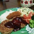 ぉ嬢☆若菜's cooksnap of when they made 簡単おいしい！しっかり味のハンバーグ！.