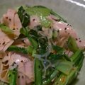 チョビ～☆'s cooksnap of when they made ✿魚肉ソーセージと小松菜の❀春雨パスタ✿.