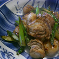 チョビ～☆'s cooksnap of when they made アスパラとほたての ぽん酢炒め.