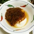 kinkikiss's cooksnap of when they made モズクのせ豆腐.