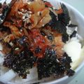 potmilk's cooksnap of when they made ひとり飯に～◆キムチとろろ丼◆.
