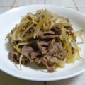nasubeam's cooksnap of when they made 牛肉のモヤシ炒め～柚子コショウ風味.