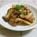 nasubeam's cooksnap of when they made 豚バラとエリンギの炒め物.