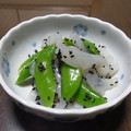 あとからあとから's cooksnap of when they made こんにゃくと緑野菜の黒胡麻和え.